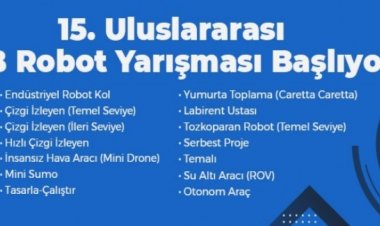 15. Uluslararası MEB Robot Yarışması Başlıyor!