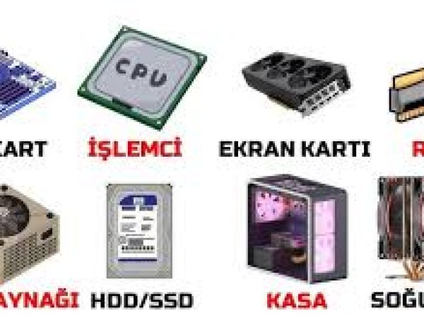 Bilgisayarı Oluşturan Donanım Parçaları ve PLC Bağlantıları